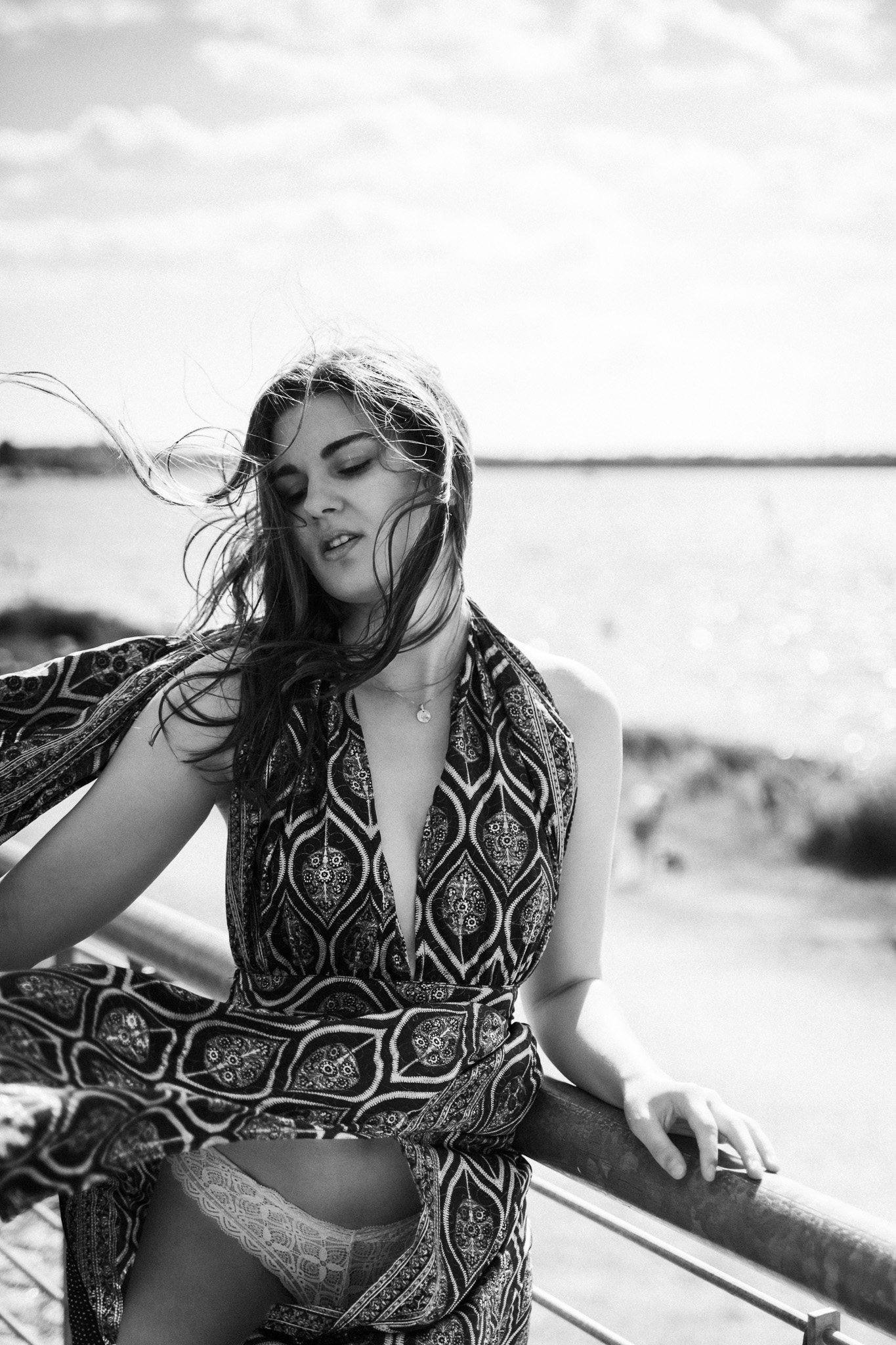 Der Wind, ein See und ein Flatterkleid …